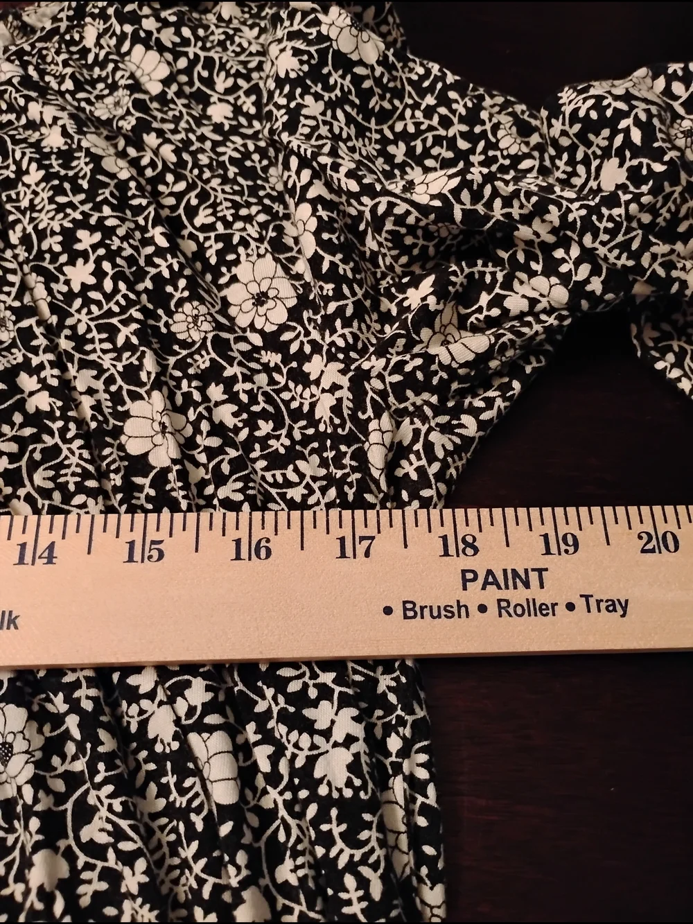 Michael Kors Black‎ & White Floral Peasant Blouse